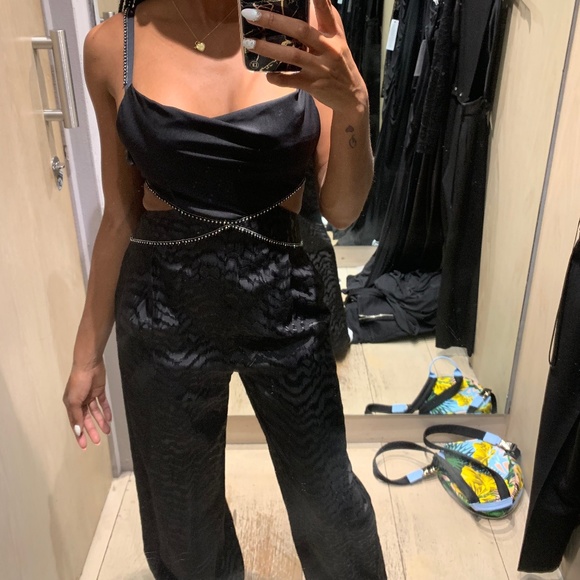Topshop Dresses & Skirts - Black Glam Jumpsuit